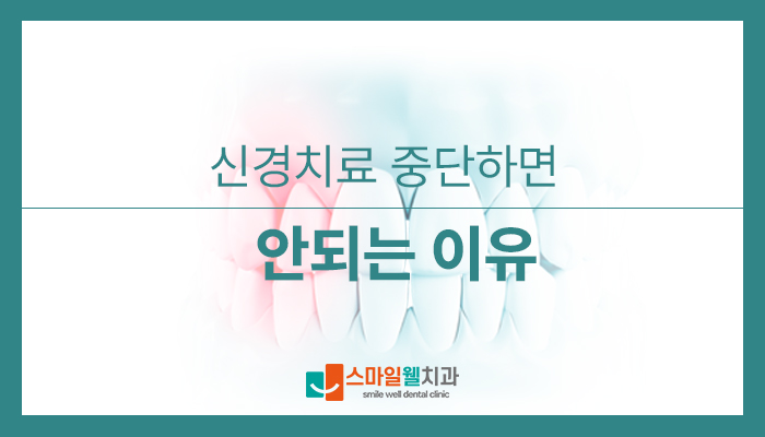 신경치료 중단하면 안 되는 이유, 치과의사가 알려드립니다